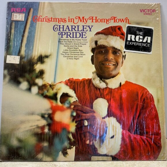 Charley Pride Christmas in My Home Town Country Vinyl LP RCA Victor in Shrink - Picture 4 of 6